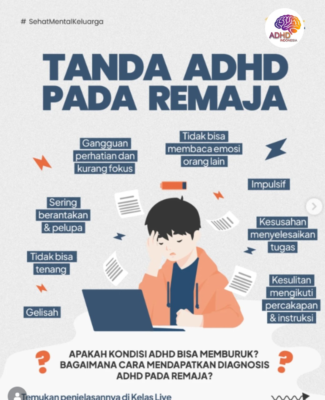 Screening ADHD Non-Diagnostik: Edukasi Awal bagi Orang Tua di Kabupaten Majene